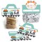 Big Dot of Happiness Happy Fall Truck - DIY Harvest Pumpkin Party Clear Goodie Favor Bag Labels - Candy Bags with Toppers - Set of 24